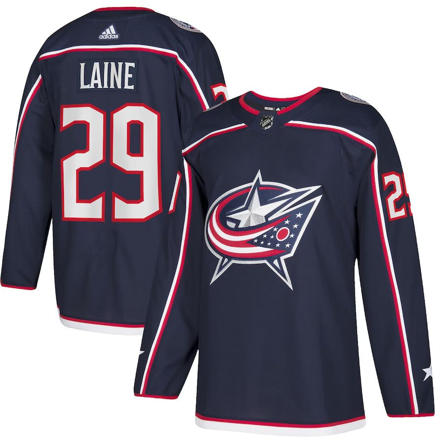 Men Columbus Blue Jackets #29 Patrik Laine adidas Navy Home Authentic Player NHL Jersey->columbus blue jackets->NHL Jersey